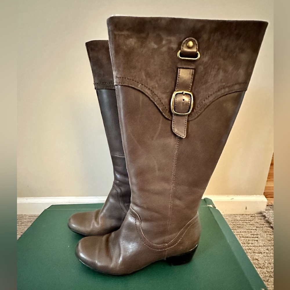Clarks Womens Tall Leather Boots